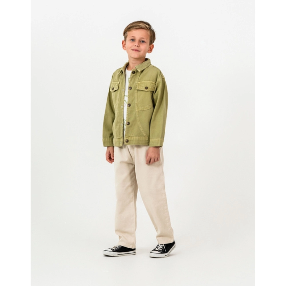 ERKEK ÇOCUK YEŞİL BEJ 3'LÜ TAKIM