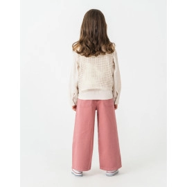 KIZ ÇOCUK DESENLİ TRİKO YELEK 3'LÜ TAKIM