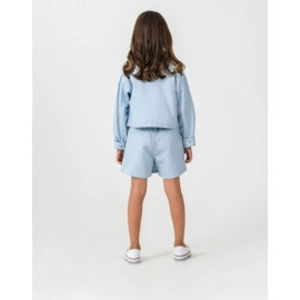 KIZ ÇOCUK MAVİ DESENLİ 3'LÜ TAKIM